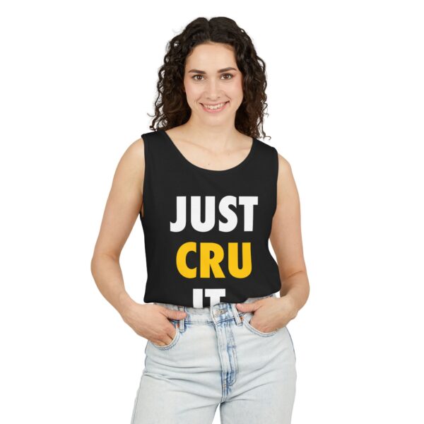 Adult "JUST CRU IT" Unisex Garment-Dyed Tank Top - Image 11