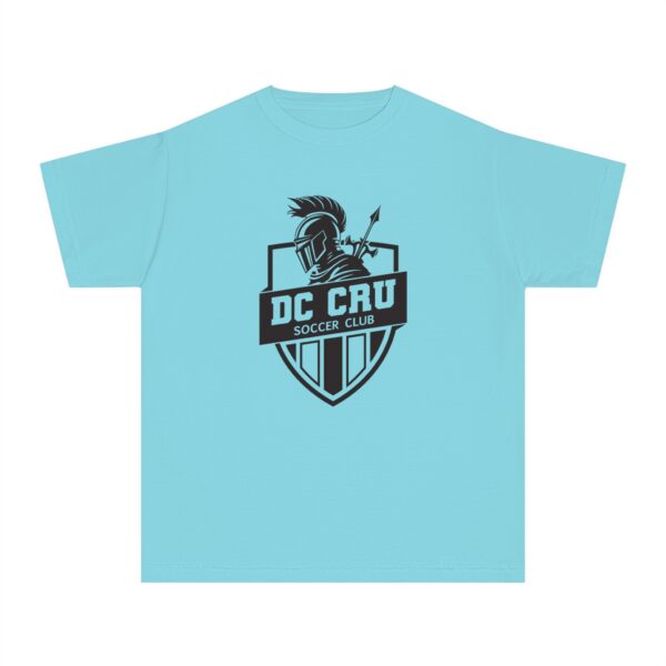 Youth CRU Soccer (14 Color Options / Black) Youth Midweight Tee - Image 9