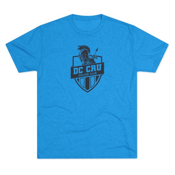 Adult CRU Soccer (7 Color Options / Black) Tri-Blend Crew Unisex Tee - Image 8