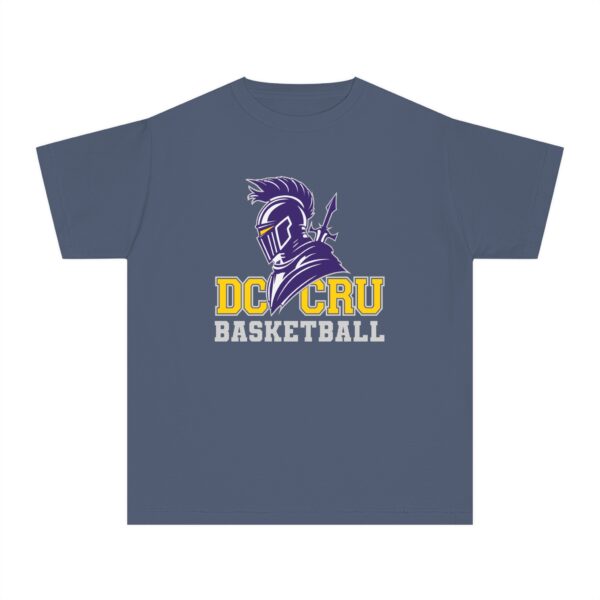 Youth CRU Basketball (9 Color Options / Gray) Youth Midweight Tee - Image 19