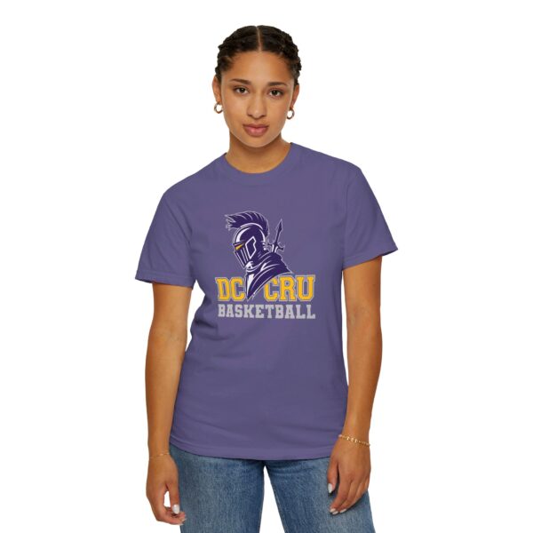 Adult CRU Basketball (14 Color Options / Gray) Unisex Garment-Dyed T-shirt - Image 136