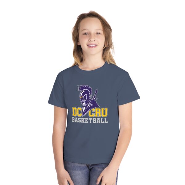 Youth CRU Basketball (9 Color Options / Gray) Youth Midweight Tee - Image 21