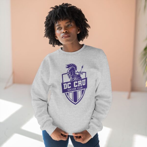 Adult CRU Soccer (Purple Logo / 2 Color Options) Unisex Crewneck Sweatshirt - Image 6