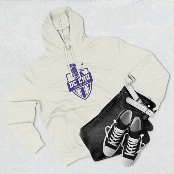 Adult CRU Soccer (4 Color Options / Purple Logo) - Three-Panel Fleece Hoodie - Image 21