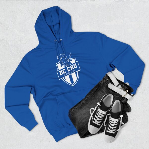 Adult CRU Soccer (White Logo / 5 Color Options) - Three-Panel Fleece Hoodie - Image 21