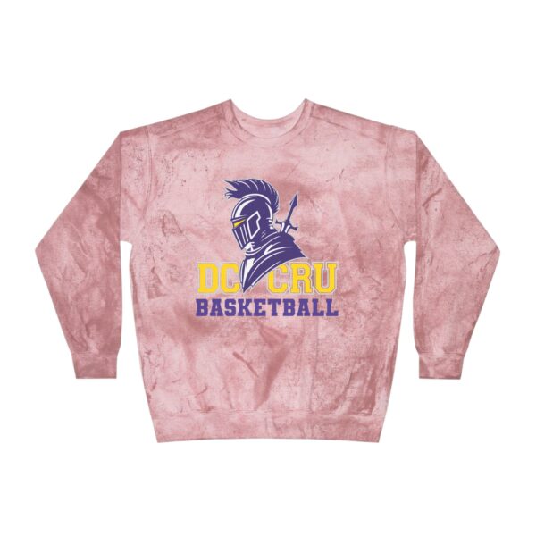 Adult CRU Basketball (4 Color Options / Purple) Unisex Color Blast Crewneck Sweatshirt - Image 6