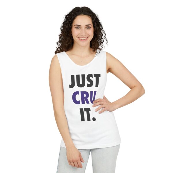 Adult "JUST CRU IT" Unisex Garment-Dyed Tank Top - Image 5