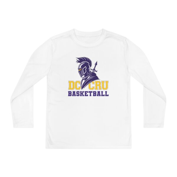 Youth CRU Basketball (5 Color Options / Purple) Youth Long Sleeve Competitor Tee