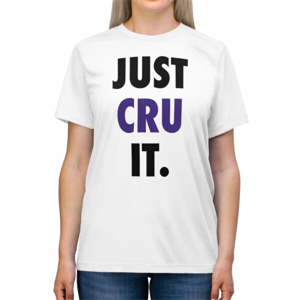 Adult "JUST CRU IT" - Unisex Triblend Tee - Image 3