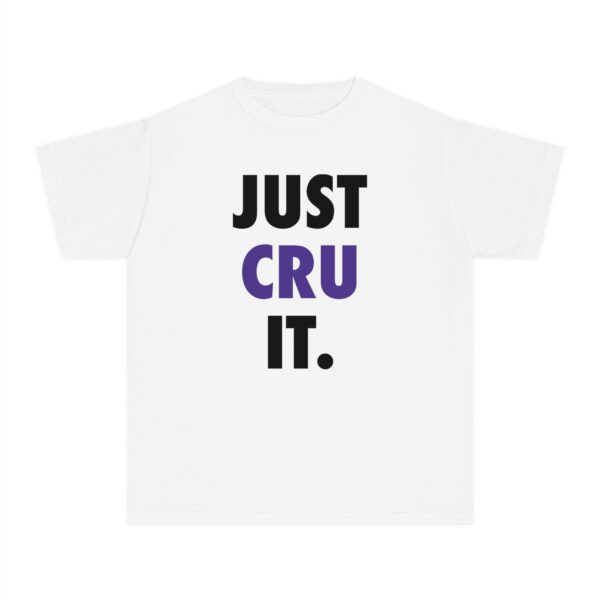 Youth "JUST CRU IT" Midweight Tee - Image 5