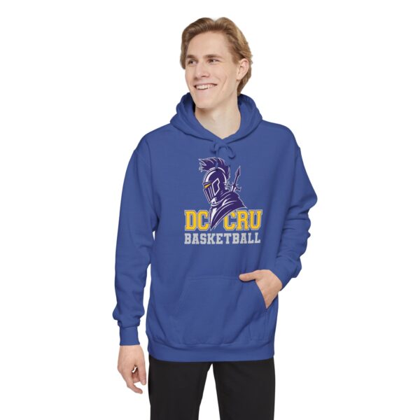 Adult CRU Basketball (5 Color Options / Gray) Unisex Garment-Dyed Hoodie - Image 25