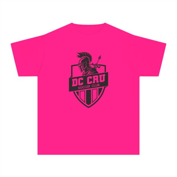 Youth CRU Soccer (14 Color Options / Black) Youth Midweight Tee - Image 14