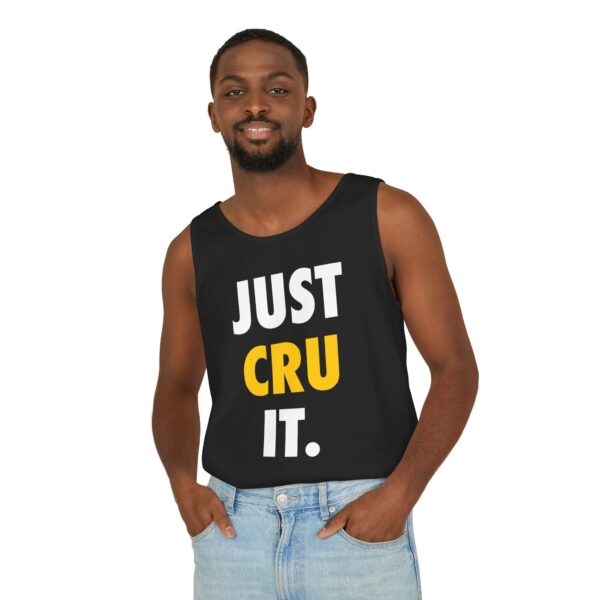 Adult "JUST CRU IT" Unisex Garment-Dyed Tank Top - Image 16