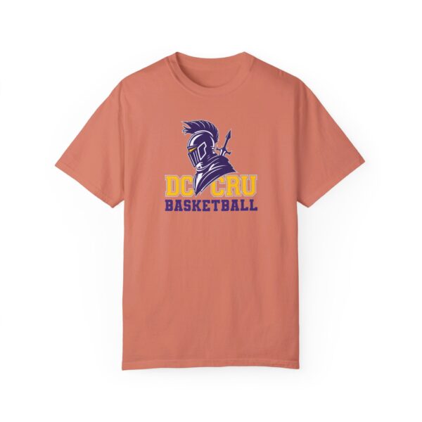 Adult CRU Basketball (12 Color Options / Purple) Unisex Garment-Dyed T-shirt - Image 6