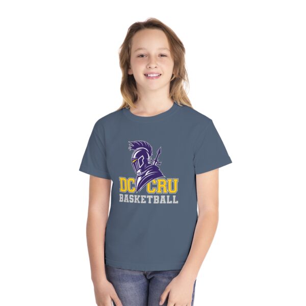 Youth CRU Basketball (9 Color Options / Gray) Youth Midweight Tee - Image 15