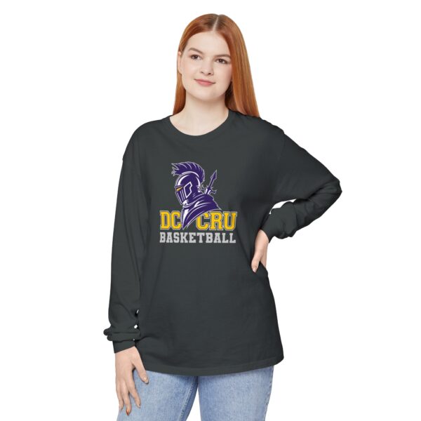 Adult CRU Basketball (11 Color Options / Gray) Unisex Garment-dyed Long Sleeve T-Shirt - Image 47