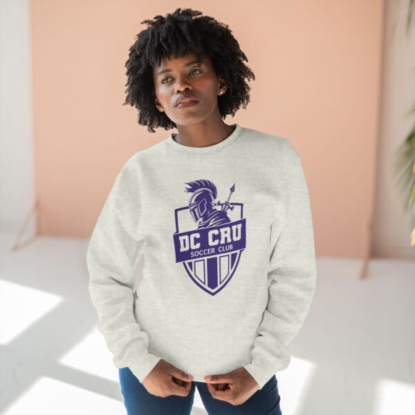 Adult CRU Soccer (Purple Logo / 2 Color Options) Unisex Crewneck Sweatshirt - Image 12