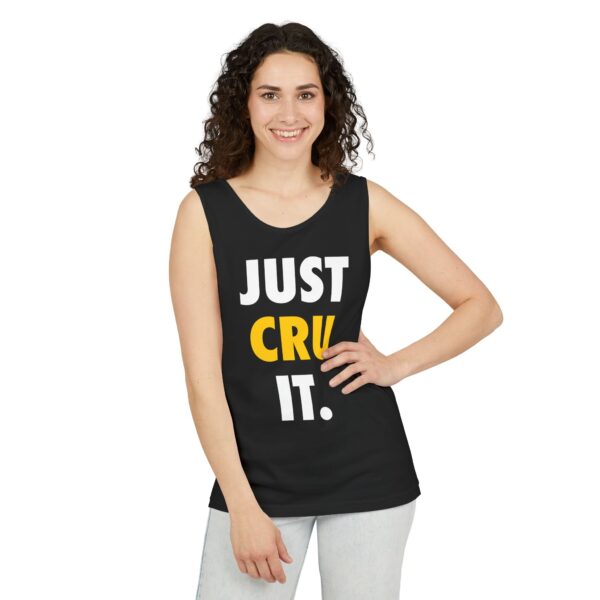 Adult "JUST CRU IT" Unisex Garment-Dyed Tank Top - Image 13