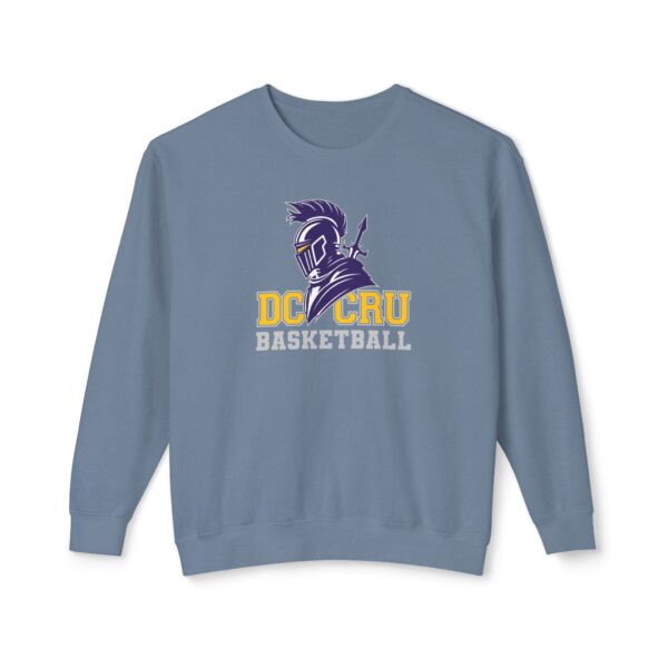 Adult CRU Basketball (4 Color Options / Gray) Unisex Lightweight Crewneck Sweatshirt - Image 10