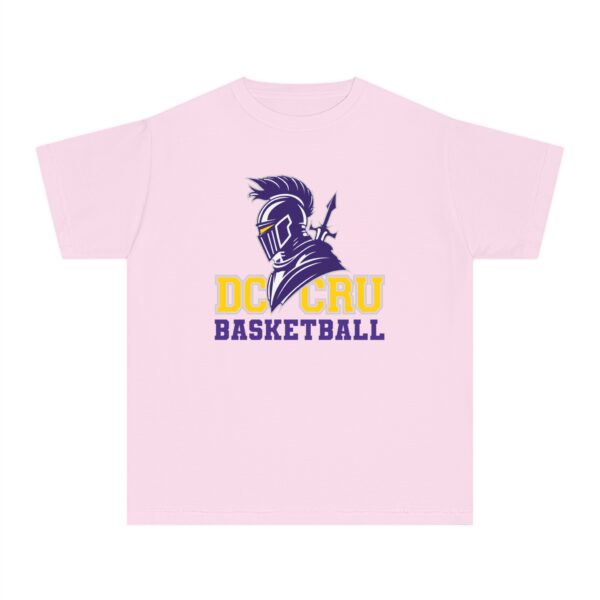 Youth CRU Basketball (9 Color Options / Purple) Youth Midweight Tee - Image 9