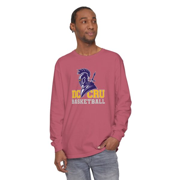 Adult CRU Basketball (11 Color Options / Gray) Unisex Garment-dyed Long Sleeve T-Shirt - Image 63