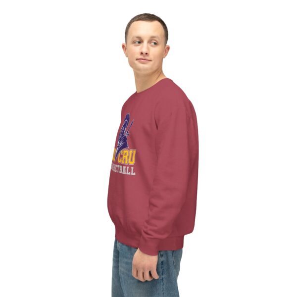 Adult CRU Basketball (4 Color Options / Gray) Unisex Lightweight Crewneck Sweatshirt - Image 32