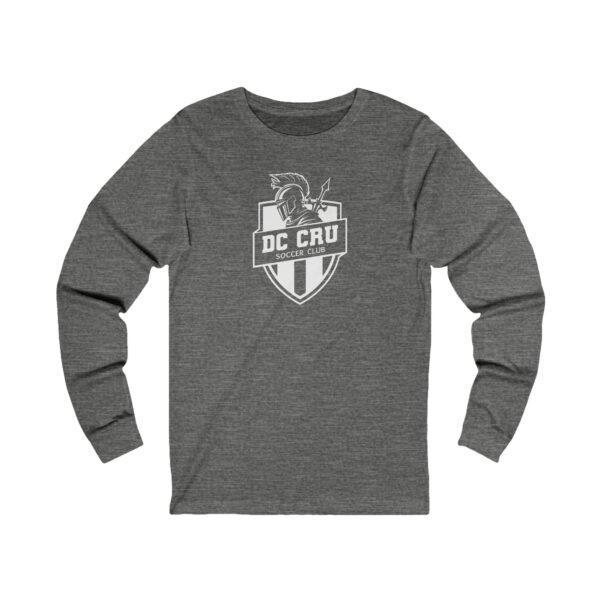 Adult CRU Soccer (White Logo / 5 Color Options) - Unisex Jersey Long Sleeve Tee - Image 3