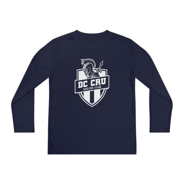 Youth CRU Soccer (12 Color Options / White) - Youth Long Sleeve Competitor Tee - Image 33