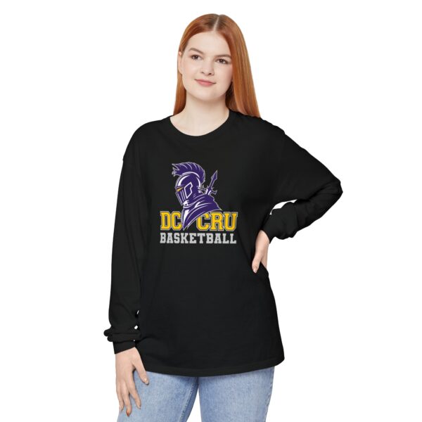 Adult CRU Basketball (11 Color Options / Gray) Unisex Garment-dyed Long Sleeve T-Shirt - Image 53