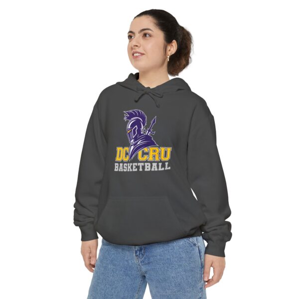 Adult CRU Basketball (5 Color Options / Gray) Unisex Garment-Dyed Hoodie - Image 12