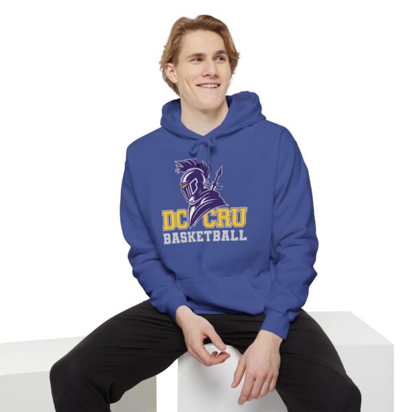 Adult CRU Basketball (5 Color Options / Gray) Unisex Garment-Dyed Hoodie - Image 27