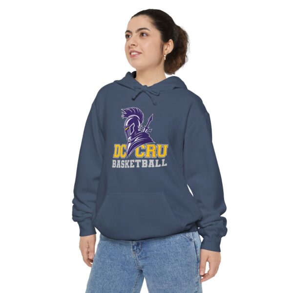 Adult CRU Basketball (5 Color Options / Gray) Unisex Garment-Dyed Hoodie - Image 30