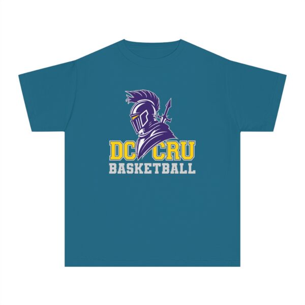 Youth CRU Basketball (9 Color Options / Gray) Youth Midweight Tee - Image 7