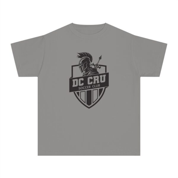 Youth CRU Soccer (14 Color Options / Black) Youth Midweight Tee - Image 7