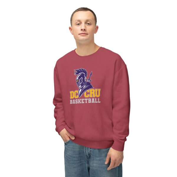 Adult CRU Basketball (4 Color Options / Gray) Unisex Lightweight Crewneck Sweatshirt - Image 25