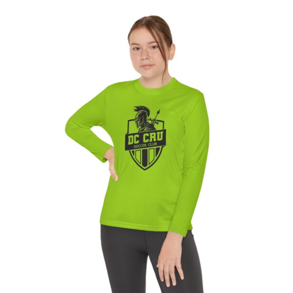 Youth CRU Soccer (Black Logo / 6 Color Options) - Youth Long Sleeve Competitor Tee - Image 20