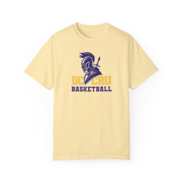 Adult CRU Basketball (12 Color Options / Purple) Unisex Garment-Dyed T-shirt - Image 7