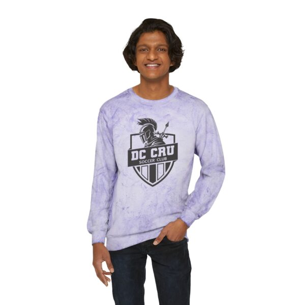 Adult CRU Soccer (Black Logo / 3 Color Options) - Unisex Color Blast Crewneck Sweatshirt - Image 15