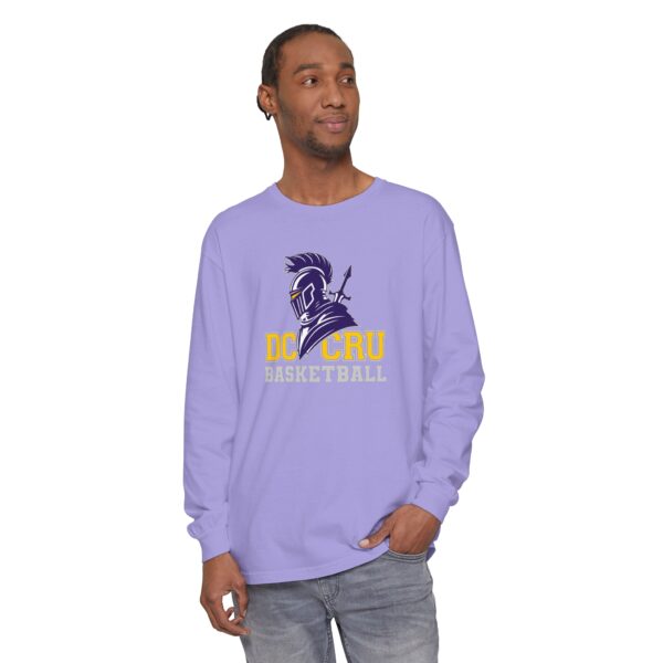 Adult CRU Basketball (11 Color Options / Gray) Unisex Garment-dyed Long Sleeve T-Shirt - Image 57