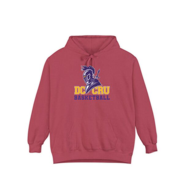 Adult CRU Basketball (4 Color Options / Purple) Unisex Garment-Dyed Hoodie - Image 8