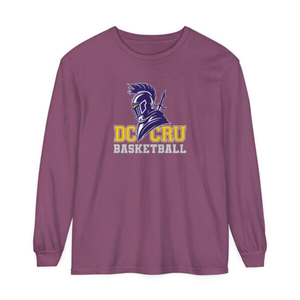 Adult CRU Basketball (11 Color Options / Gray) Unisex Garment-dyed Long Sleeve T-Shirt