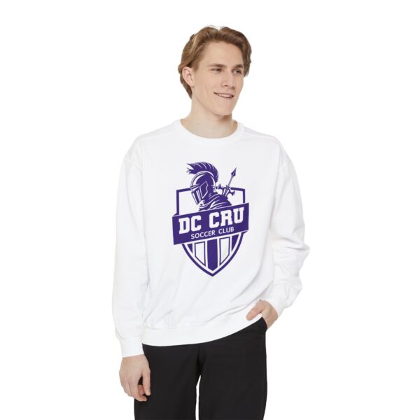 Adult CRU Soccer (6 Color Options / Purple) Unisex Garment-Dyed Sweatshirt - Image 2