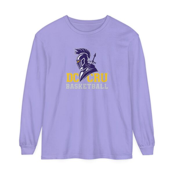 Adult CRU Basketball (11 Color Options / Gray) Unisex Garment-dyed Long Sleeve T-Shirt - Image 55