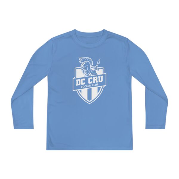 Youth CRU Soccer (12 Color Options / White) - Youth Long Sleeve Competitor Tee - Image 25