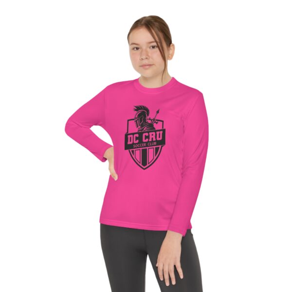 Youth CRU Soccer (Black Logo / 6 Color Options) - Youth Long Sleeve Competitor Tee - Image 24