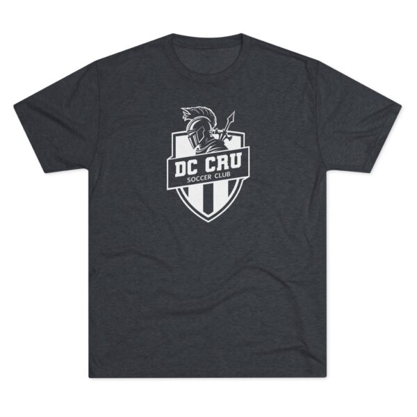 Adult CRU Soccer (7 Color Options / Black) Tri-Blend Crew Unisex Tee - Image 11