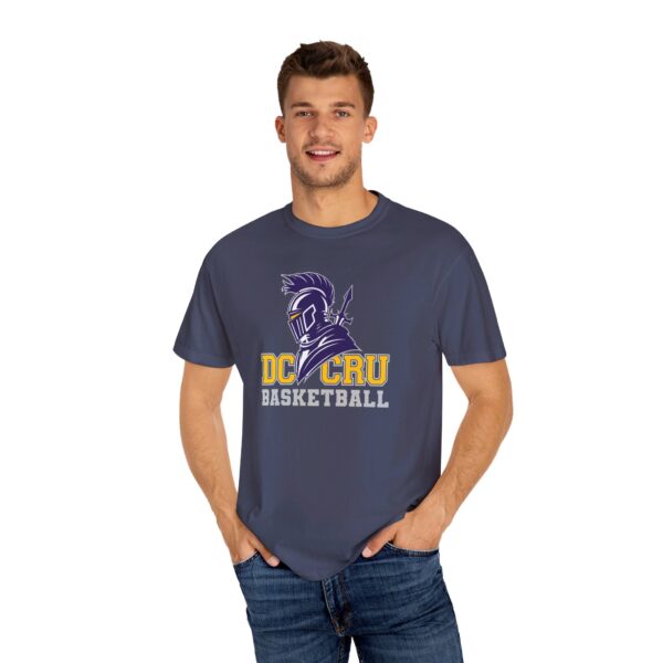 Adult CRU Basketball (14 Color Options / Gray) Unisex Garment-Dyed T-shirt - Image 82