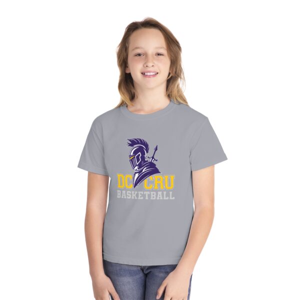 Youth CRU Basketball (9 Color Options / Gray) Youth Midweight Tee - Image 18