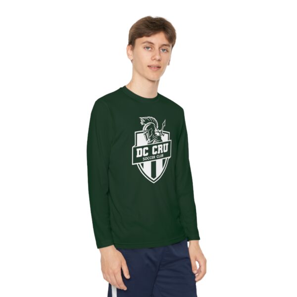 Youth CRU Soccer (12 Color Options / White) - Youth Long Sleeve Competitor Tee - Image 23