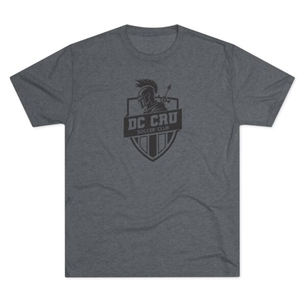 Adult CRU Soccer (7 Color Options / Black) Tri-Blend Crew Unisex Tee - Image 12